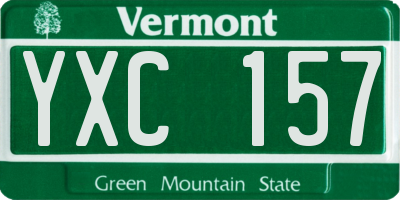 VT license plate YXC157