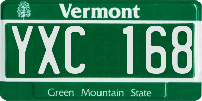 VT license plate YXC168