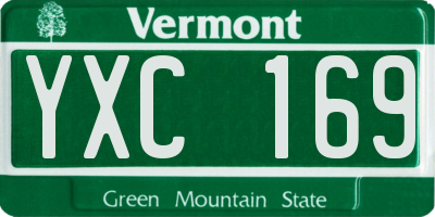 VT license plate YXC169