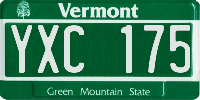 VT license plate YXC175