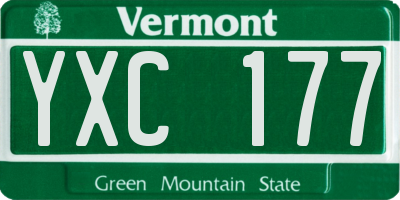 VT license plate YXC177