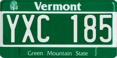 VT license plate YXC185