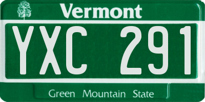 VT license plate YXC291