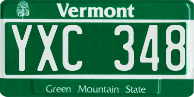 VT license plate YXC348