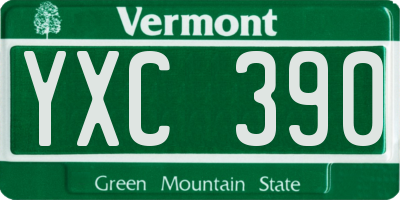VT license plate YXC390