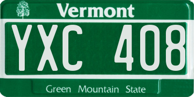VT license plate YXC408