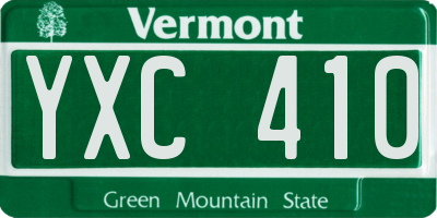 VT license plate YXC410