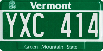 VT license plate YXC414
