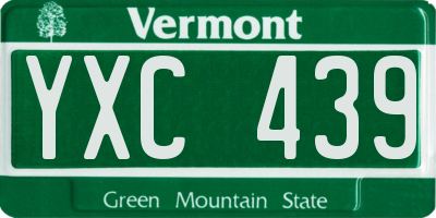 VT license plate YXC439
