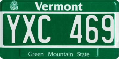 VT license plate YXC469