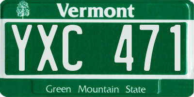 VT license plate YXC471