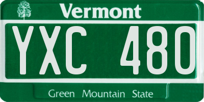 VT license plate YXC480