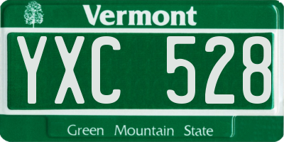 VT license plate YXC528