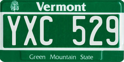 VT license plate YXC529