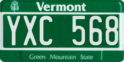 VT license plate YXC568