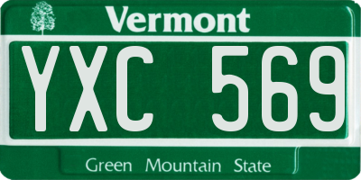 VT license plate YXC569