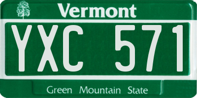 VT license plate YXC571
