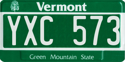 VT license plate YXC573