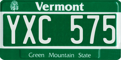 VT license plate YXC575