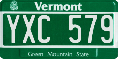 VT license plate YXC579