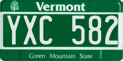 VT license plate YXC582