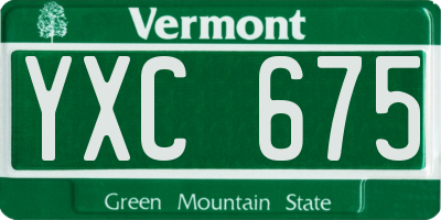 VT license plate YXC675