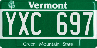 VT license plate YXC697