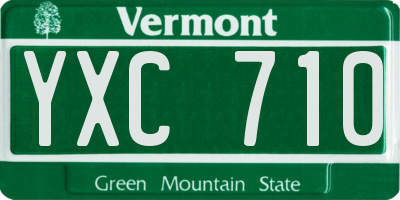 VT license plate YXC710