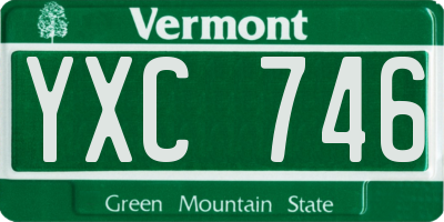 VT license plate YXC746
