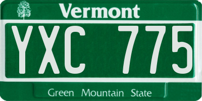 VT license plate YXC775