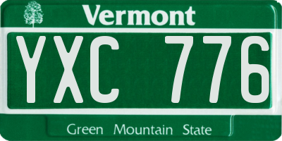 VT license plate YXC776