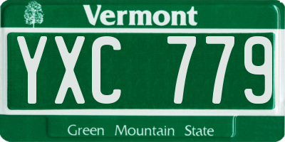 VT license plate YXC779