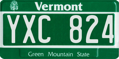 VT license plate YXC824