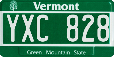 VT license plate YXC828