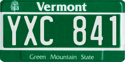VT license plate YXC841