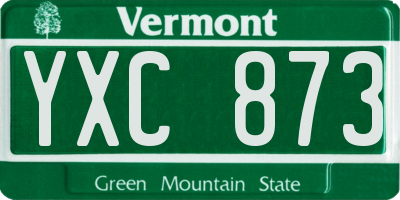 VT license plate YXC873