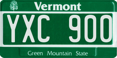 VT license plate YXC900