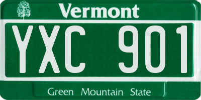 VT license plate YXC901