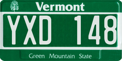 VT license plate YXD148