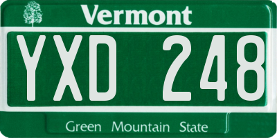 VT license plate YXD248