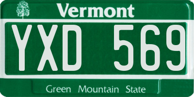 VT license plate YXD569