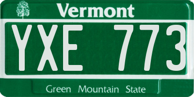 VT license plate YXE773