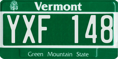 VT license plate YXF148