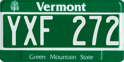 VT license plate YXF272