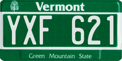 VT license plate YXF621