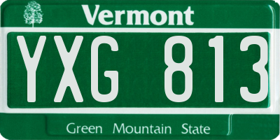 VT license plate YXG813