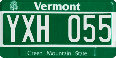 VT license plate YXH055