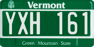 VT license plate YXH161