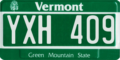 VT license plate YXH409
