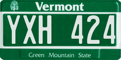 VT license plate YXH424